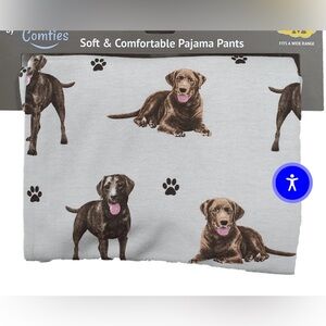 Unisex Chocolate Labrador Dog Print Pajama Pants